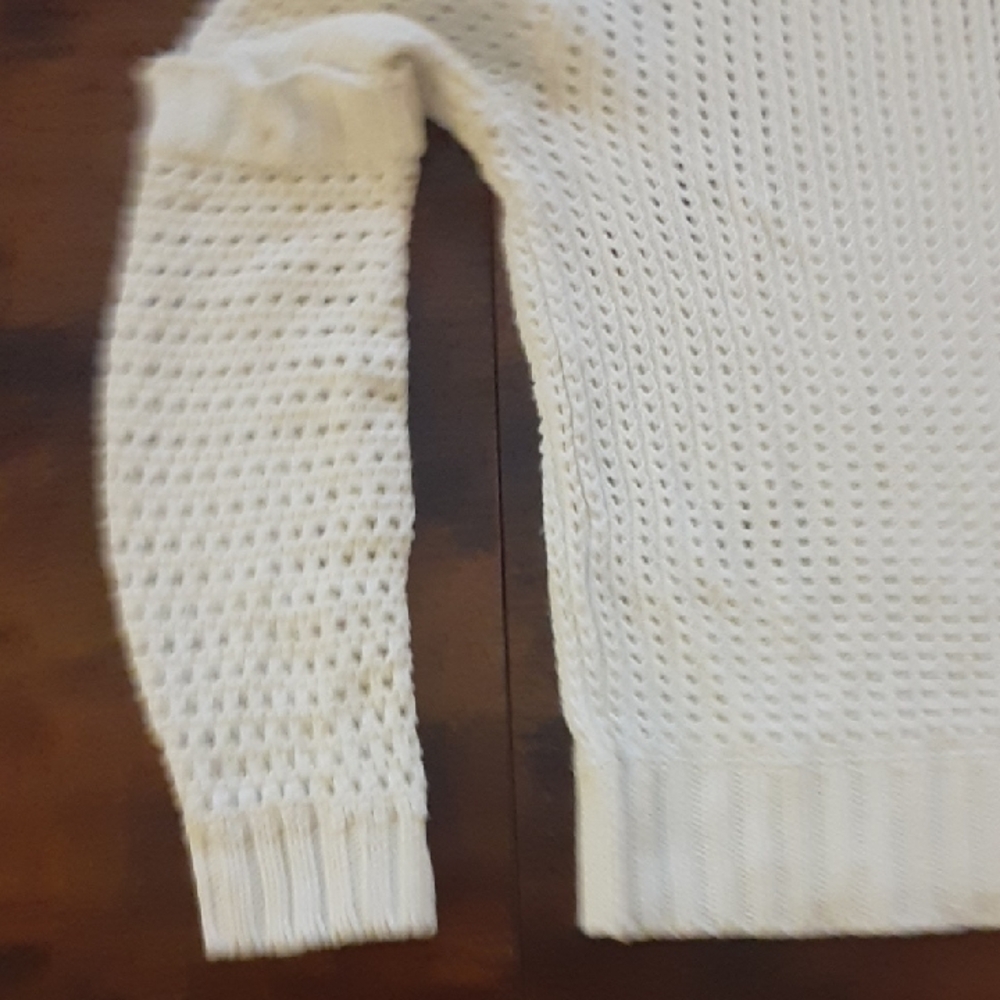 Women's Cream Open-Knit Sweater brand AKNVAS - Picture 10 of 11